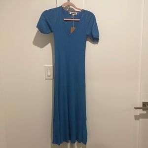 Ribbed midi dress